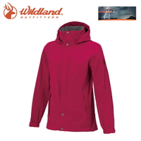 【Wildland 荒野 女 單件式防水透氣外套《桃紅》】W3911/Champ-Tex/保暖夾克/防風防雨/爬山健行