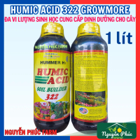 Phân Bón ACID Humic Mỹ 322 (1 lít) Growmore, Humic USA nhập khẩu chính hiệu, kích rễ, bật chồi, giải