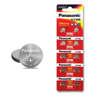 【Panasonic 國際牌】1.5V 鹼性鈕扣型電池LR41 / 192 / AG3 / G3A-單卡10顆