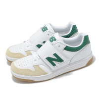 【NEW BALANCE】休閒鞋 480 中童 寬楦 白 綠 魔鬼氈 小朋友 膠底 運動鞋 NB(PHB480SG-W)