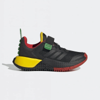【adidas 愛迪達】運動鞋 男童 女童 童鞋 兒童 樂高 魔鬼氈 LEGO Sport DNA EL K 黑黃 HQ1311