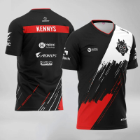2026New Summer G2 Esports T-shirt Game LOL CSGO Team Uniform Men V-neck Top