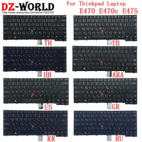 US English RU Russian ARA Arabic GR Greek KR Korean TH Thai HB Hebrew IL Israel Keyboard for Lenovo Thinkpad E470 C E475 Laptop
