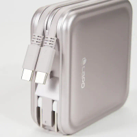 【LAPO】超進化八合一 10000mAh 無線快充行動電源 WT-08CL/TC _Rainbow 3C-琉光金,TC +Lightning