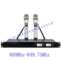 Professional ZiXuan 2 channel Wireless microphone system UHF channels dynamic microphone 2 karaoke Stage microphone