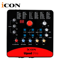 ICON upod pro Professional external sound card 2 mic-In/1 guitar-In, 2-Out USB Recording Interface,Plug and play and no driver