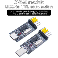 ตัวแปลง USB เป็น TTL, โมดูล UART, CH340G และ CH340, มีให้เลือก 3.3V และ 5V, ประเภทสวิตช์, เข้ากันได้