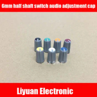 70pcs 7 color 6mm half-axis switch audio adjustment cap for Yamaha behringer vocal mixer potentiometer knob cap 270 degrees