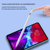For ipad Apple Pencil 2 Touch Pen For iPad 7th 8th 10.2 Pro 11 12.9 2024-2018 9.7 Air4 3 Mini 5 Stylus Pen with Palm Rejeciton