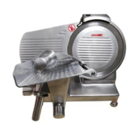 Kimcocina Commercial Slicer 12'', 300w, 1/2 HP Electric domestic semi-automatic frozen meat slicer anodized aluminum