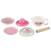 Hello Kitty 嬰兒 食物 粉紅 調理器 漏網 磨泥 榨汁 餐具 KT 日本製 正版 授權 J00012447