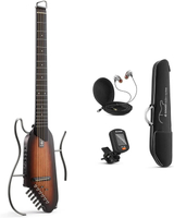 Brand dealer subsidy Donner HUSH I Silent Acoustic Travel Guitar for Quiet Practice Give Beginner He