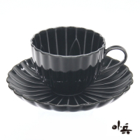 日本製 美濃燒小兵窯陶瓷咖啡杯盤-多色可選