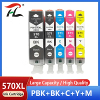 5X Compatible 570XL 571XL PGI570 CLI571 PGI-570 CLI-571 ink cartridge For Canon PIXMA MG5750 MG5751 MG5752 MG5753 MG6850 MG6851