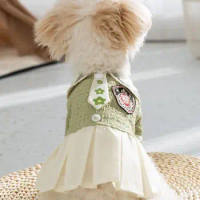 Puppy Clothes Summer Thinner than Bear teddy pet Schnauzer Cat Small puppy Summer Princess dress