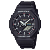 【CASIO 卡西歐】G-SHOCK原創配色雙顯錶(GA-2100RL-1A)