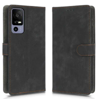 For TCL 40R Case Wallet Anti-theft Brush Magnetic Flip Leather Case For TCL 40R 5G T771K T771A T771H Phone Case For TCL 40 R 5G
