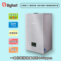 【Dyhot 東湧】即熱式燃氣熱水器 一級能效 強排 FEGQ28DN(NG2/FE式 下出水 基本安裝)