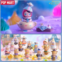 POP MART PUCKY ANIMAL TEA PARTY SERIES Blind Box Toys Anime Action Figure Caixa Caja Surprise Mystery Box Dolls Girls Gift