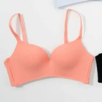 Young Curves Bra Simply Rib Comfort Wireless C03-10424B 4B/075 Pink