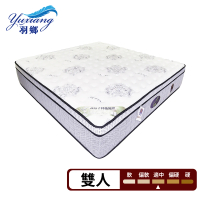 【羽鄉】德國進口AGRO好眠紓壓透氣防抗菌高彈力彈簧床墊（內含5CM環保乳膠薄墊）(5尺雙人彈簧床墊)