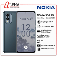 [รุ่นใหม่ล่าสุด] NOKIA X30 5G (8GB RAM+256GB ROM) *เวอร์ชันสากล*