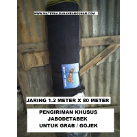 Waring Taman Kebun Hitam 1.2 x 80 Meter Kuning Tambak Udang Depok