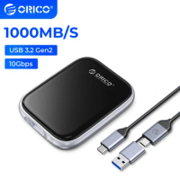 ORICO M.2 NVMe SSD USB 3.2 Gen2 Type- C PSSD 512GB 1TB 2TB 10Gbps 20Gbps for Laptop MAC iPad