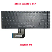Laptop Keyboard For Jumper For EZbook X4 DK MINI 300E YXT-92-46 343000075 14 Inch United States US Black Empty 4 PIN