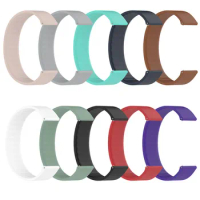 18mm 22mm 20mm Solo Loop Band For Samsung Galaxy Watch 3 41 45mm Gear S2 S3 Silica Gel Elastic Strap For Huawei GT 2 Amazfit Bip