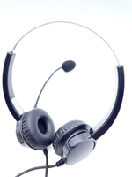 雙耳RJ9一體成型水晶頭 專業高級頭戴式電話耳機麥克風 office phone headset