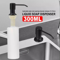 Soap dispenser kitchen manual sink detergent 304 stainless steel press soap dispenser.
