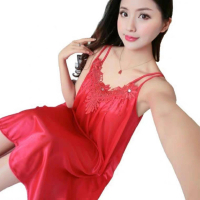 [ Racun Lingerie ]  Daster Dress Baju Tidur Nightwear Wanita Dewasa Sexy Tanpa Lengan Tali Pundak Lu