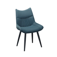 【柏蒂家居】阿布卡工業風皮革坐墊餐椅/休閒椅(單椅)