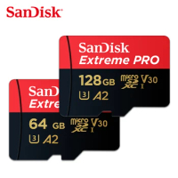 SandisK 64B A2 Flash Memory Card U3 512GB 256GB 128GB SSD Class10 Micro TF SD Card Mobile storage cartão de memória For Phone