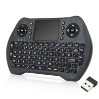 10PCS/Lot Dhl Free MT10 Wireless Keyboard 3 colors Backlit 2.4G Wireless Touchpad for Android Tv Box