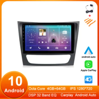9'' Android 10 Car multimedia Player Stereo Radio for Mercedes Benz E Class S211 W211 CLS Class C219 2002 - 2010 NAVI BT DSP IPS
