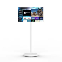 Battery Powered 4k Full Hd Stand By Me Tv 21.5 Inch Portable Floor Stand Smart Television