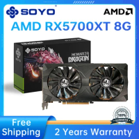 SOYO new AMD Radeon RX 5700XT 8GB Graphics Card GPU GDDR6 256Bit 14Gbps 7nm DP HDMI-compa Compatible Computer Gaming Video Cards