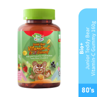 BIO+ Junior Teddy Bear Vitamin-C Gummy for kids 160g 80's vitamin kanak kanak 