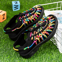 Kid Keen Outdoor sport wading type hollow woven casual sandal breathable countercurrent shoe㏇0303