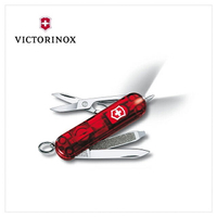 VICTORINOX 瑞士維氏 瑞士刀 Signature Lite 7用 58mm 透紅 0.6226.T