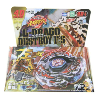 SPINNING TOP Metal Fight L-Drago Destroy F:S BB108 4D System + Launcher for Kid Toys