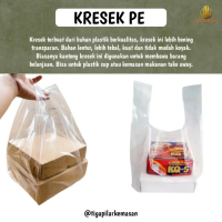 Kresek PE bening/kresek tebal dan kuat
