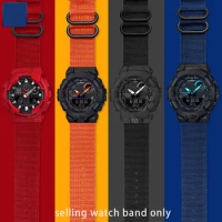 Nylon Watchband For Casio G Shock GBA-800-1A GBA-800-7A GBA-800 GMA-B800 GA-800 GBD-800 GA110 Modified Sport Strap 16mm Bracelet