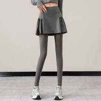 內地直送 - 网球服女秋冬跑步运动套装2024新款感瑜伽服羽毛球裙裤健身衣