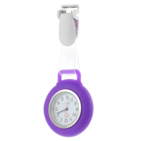 Nurse Professional Nurse Watch Multi-Function Clip Watch Portable Pocket Watch Clip On Watch Cute Leaves Watch Second