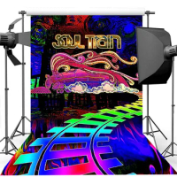 Photography Background Soul Train Photo Booth Props Party Decorations Disco Birthday Banner Photo Background Tv Dance Background