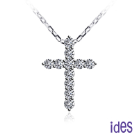 【ides 愛蒂思】情人禮物 精選設計經典十字架鑽石項鍊（小）