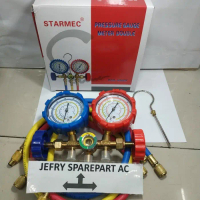 Testing manifold double Multi R410A R22 R32 R134a analizer